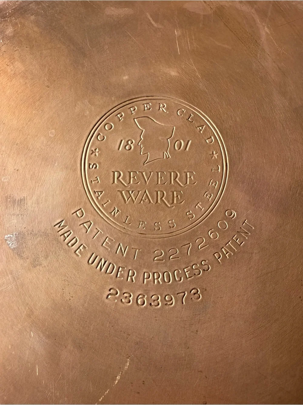 Vintage 8” Revere Ware Egg Poacher Copper Clad Pan